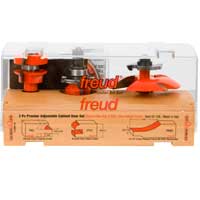 Freud# 97-158 Adjustable Rail and Stile 3-pc Door Bit Set